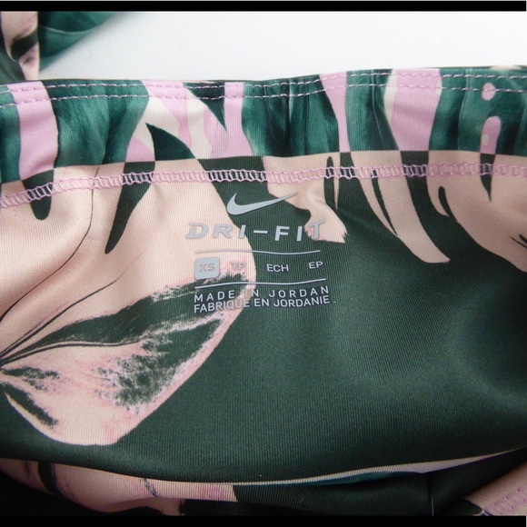 Nike Dri-Fit High Rise Cropped Tight Fit Leggings Running Tights Botanical NWT - Picture 6 of 8